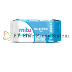 EPS Mitu Baby Tisu Basah Fresh & Clean Wipes Blossom Berry 40's + 20extra