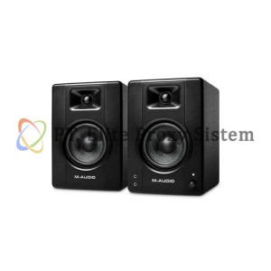 M-Audio BX4 4.5” Black Kevlar 120-Watt Multimedia Reference Monitors EPS