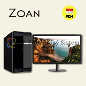 Zoan Workstation PC WS160-V2-SI2 i3-12100 8GB 256GB SSD Win11 Home + Monitor 19 Inch