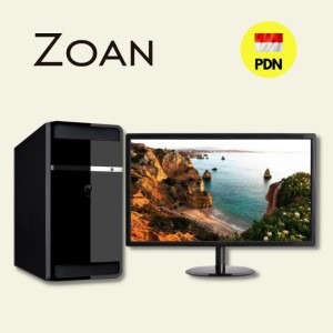 Zoan Workstation PC WS160-V2-SI2 i3-13100 8GB 256GB SSD Win11 Home + Monitor 23.8 Inch