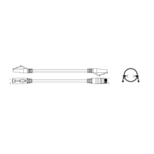 LS PATCH CORD CAT 6A BL 2M